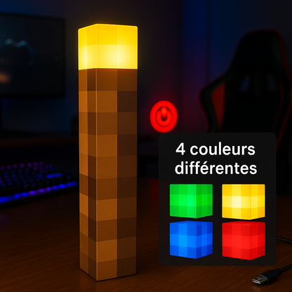 Torche Minecraft Lumineuse
